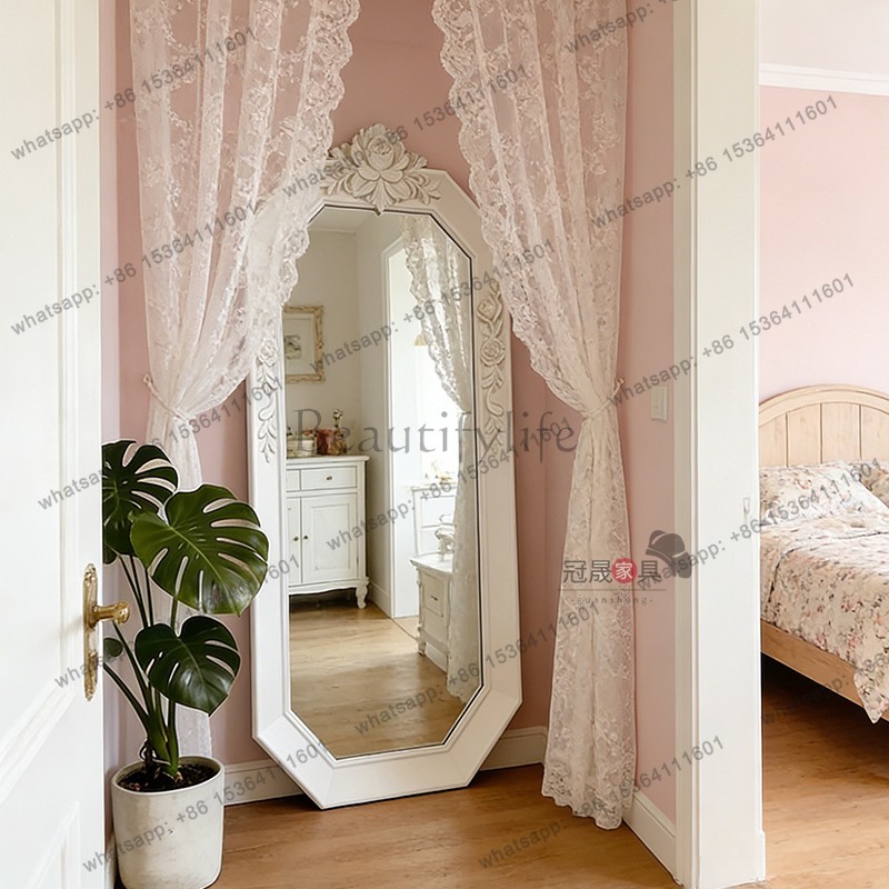 Full Length Mirror Jewelry Armoire - Specchio a figura intera LS retrò