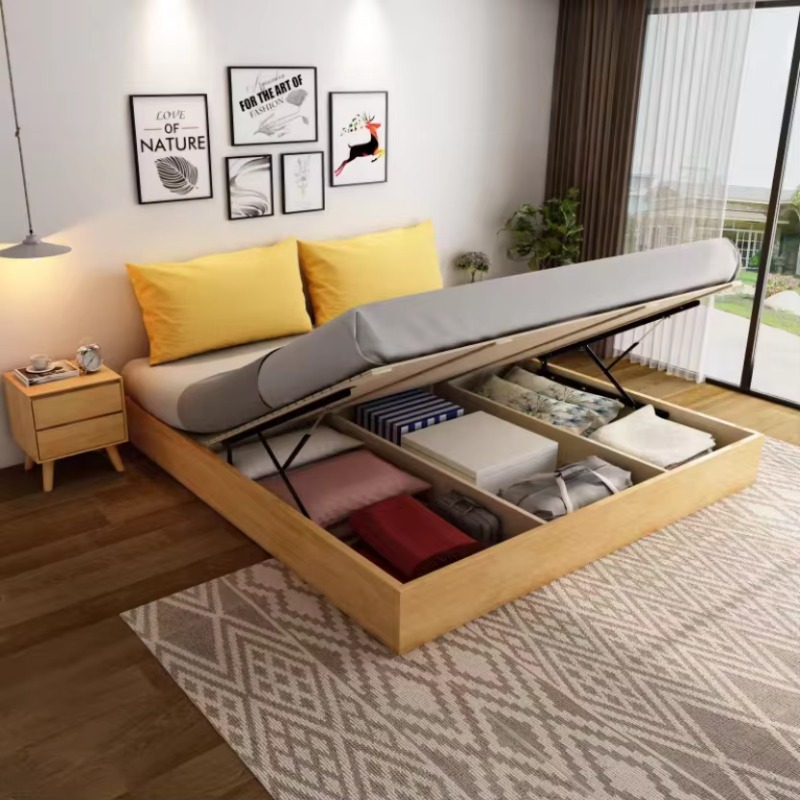 Gas Lift Storage Bed Hydraulic - Letto matrimoniale moderno con struttura a