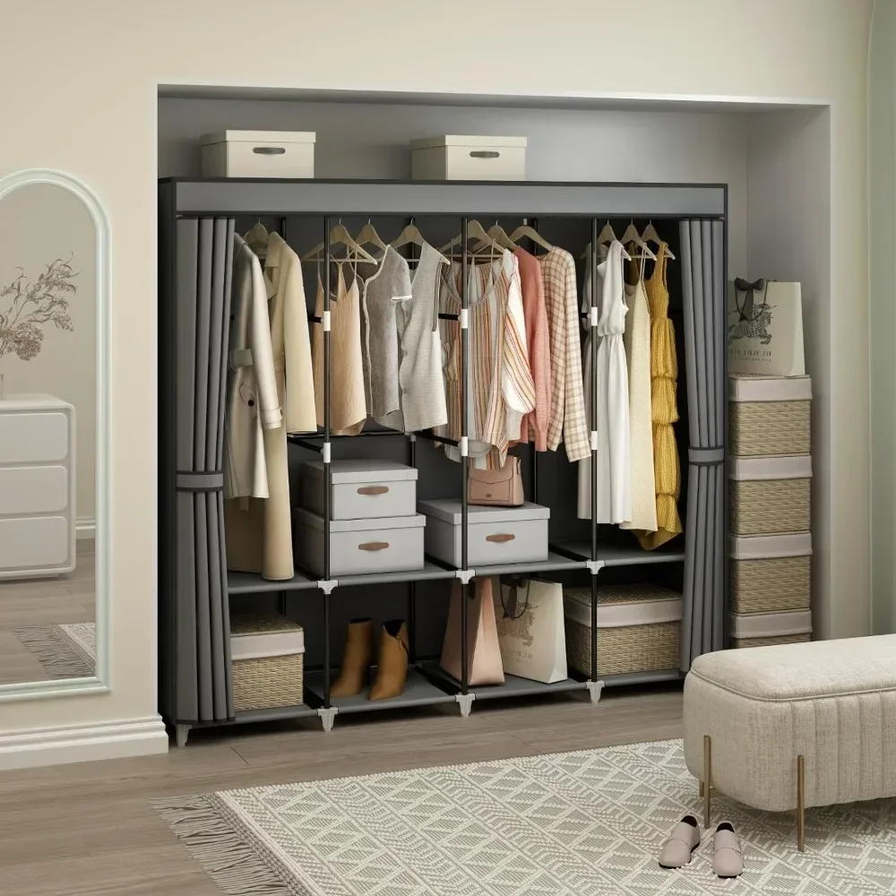 Armadio Portatile da 67 Pollic - Wardrobe Closet Portable Fabric Cover recensione e prezzo