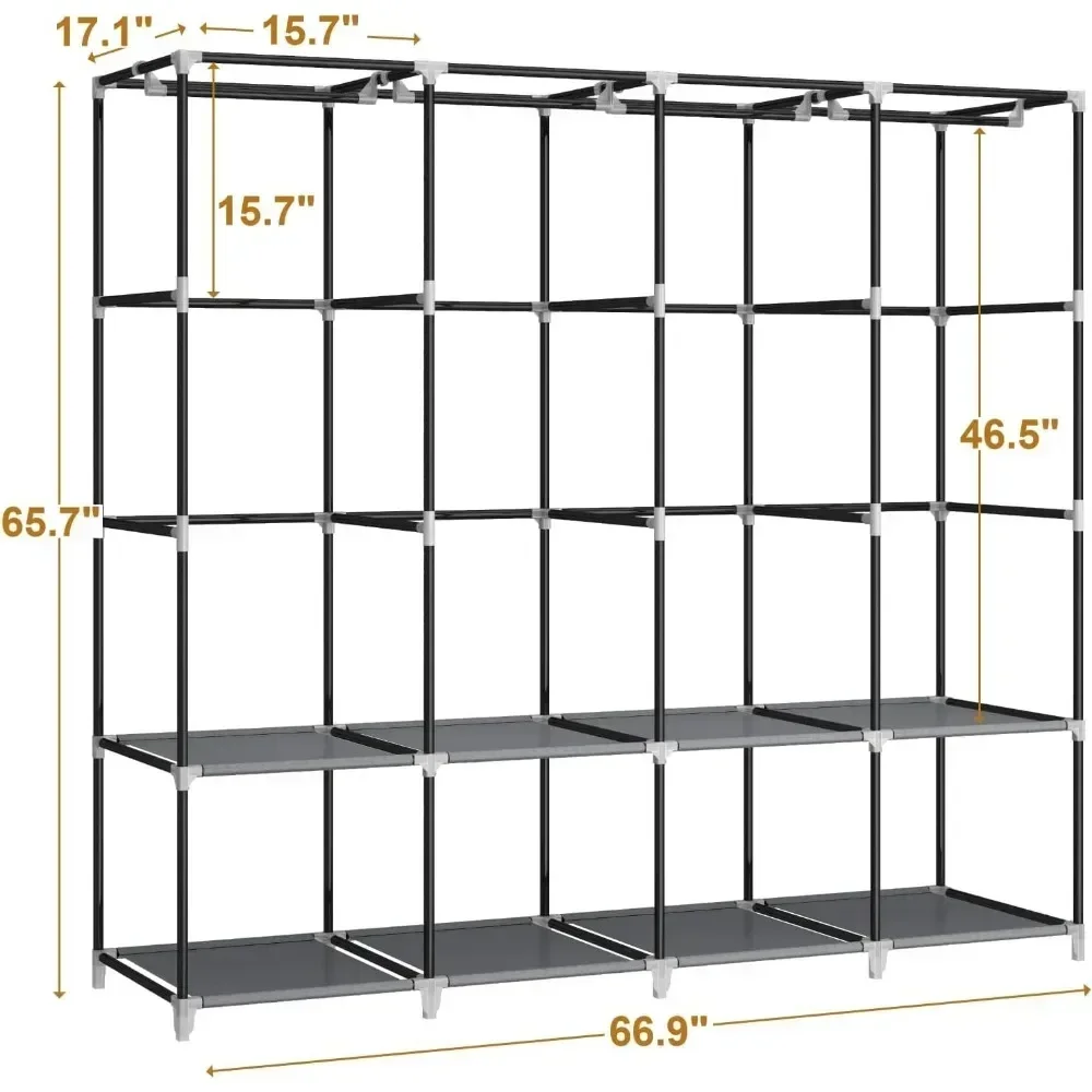 Armadio Portatile da 67 Pollic - Wardrobe Closet Portable Fabric Cover recensione e prezzo