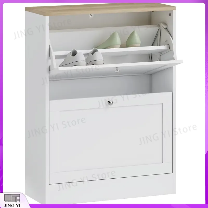 Scarpiera stretta con 2 ante a - Shoe Rack Cabinet Narrow Entryway recensione e prezzo