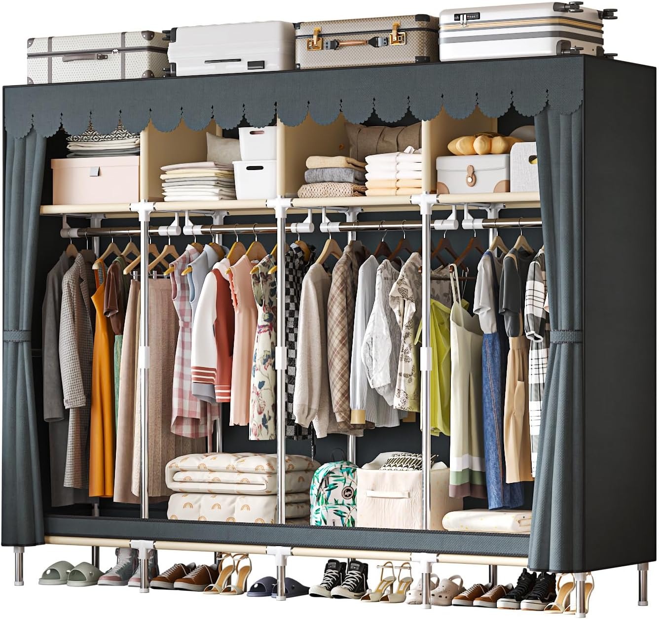 Armadio Portatile Extra Largo  - Wardrobe Closet Portable Fabric Cover recensione e prezzo