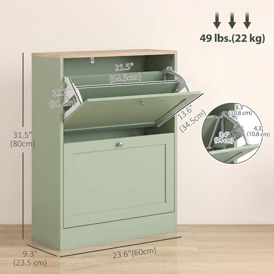 Mobiletto porta scarpe per l'i - Shoe Rack Cabinet Narrow Entryway recensione e prezzo