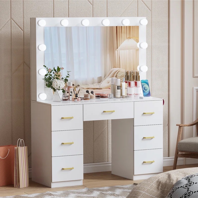 Set di Mobili per Camera da Le - Dressing Table Vanity With Lighted Mirror recensione e prezzo