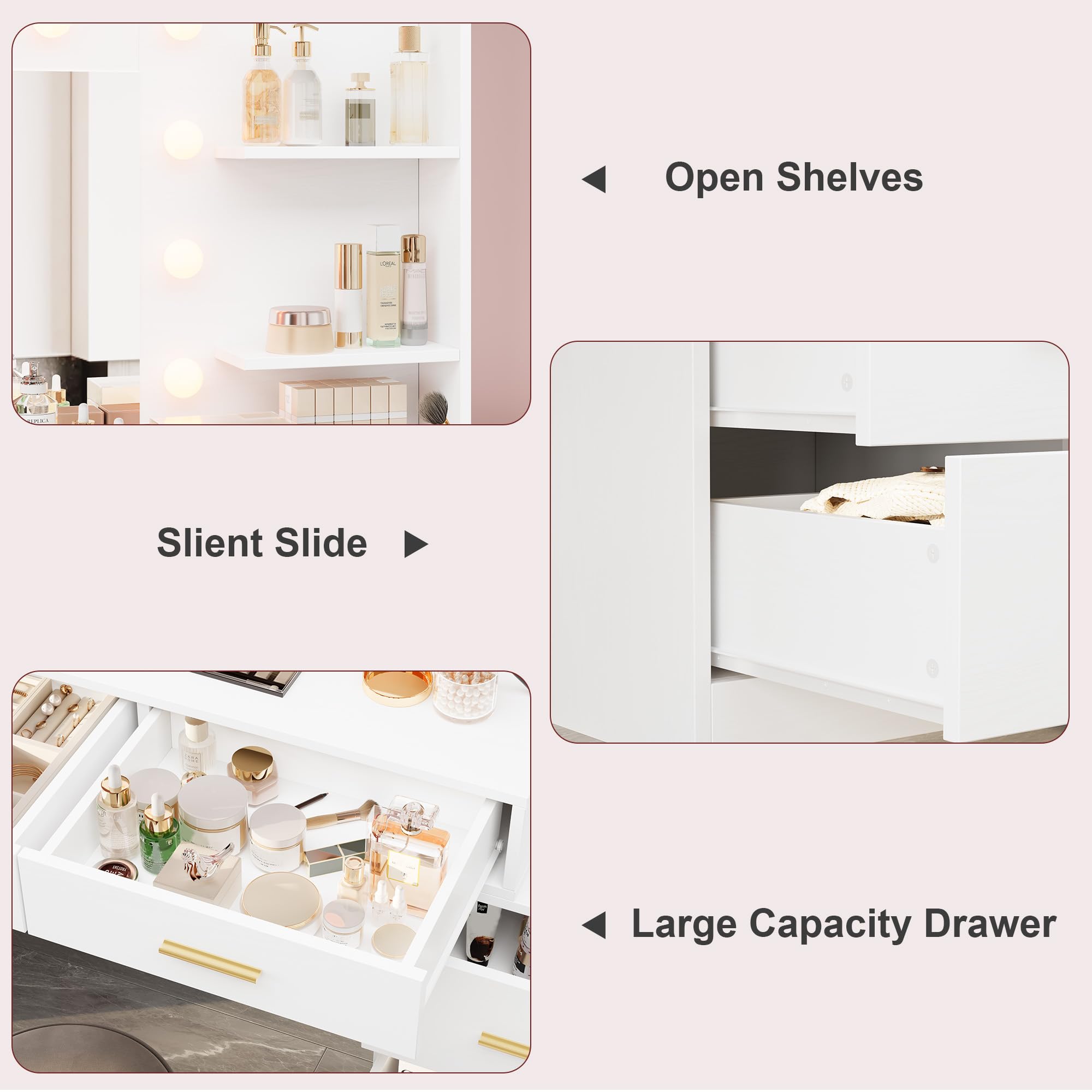 Tavolo da trucco con specchio  - Dressing Table Vanity With Lighted Mirror recensione e prezzo